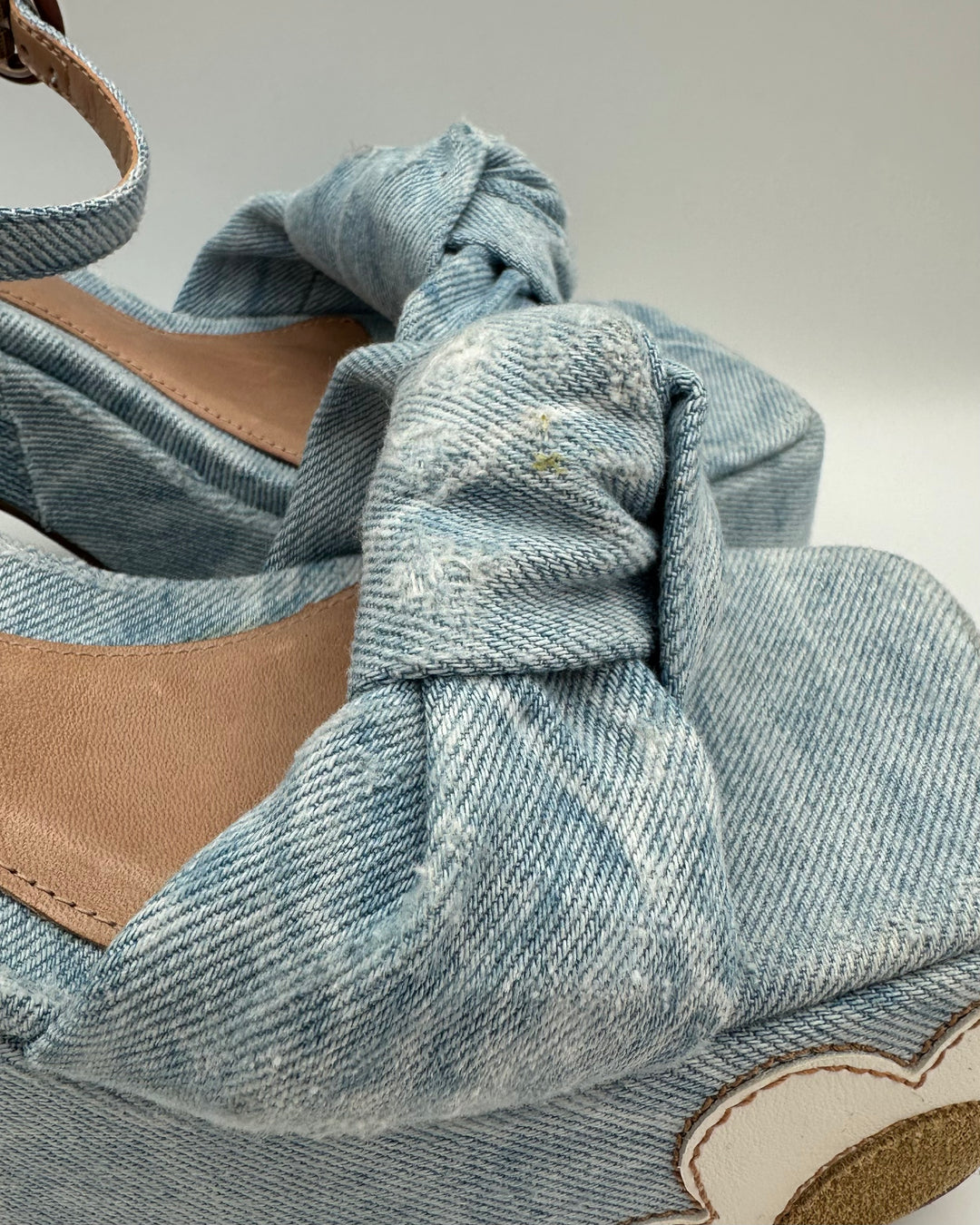 Vicenza Blue Denim Heels - Size 9