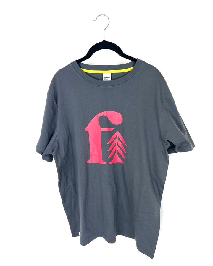 MENS Charcoal Grey T-Shirt - Medium