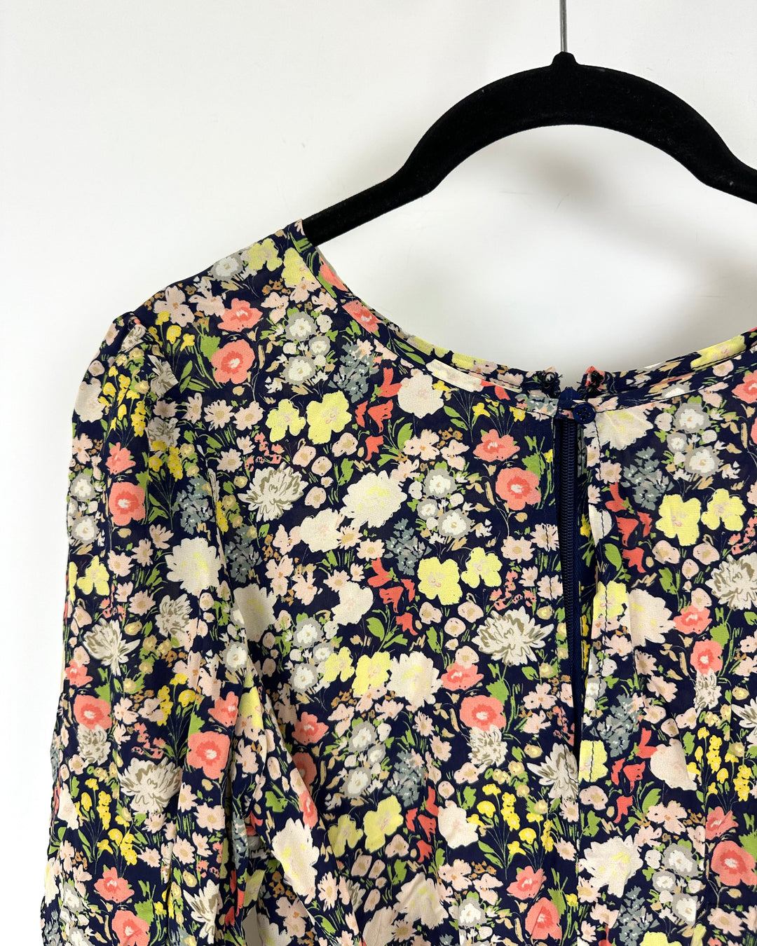 Blue and Multicolor Floral Dress - Size 2/4