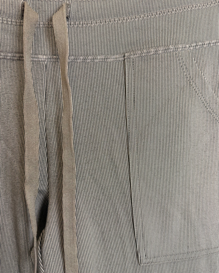 Dark Grey Pinstripe Drawstring Pant - Size 2/4 and 4/6