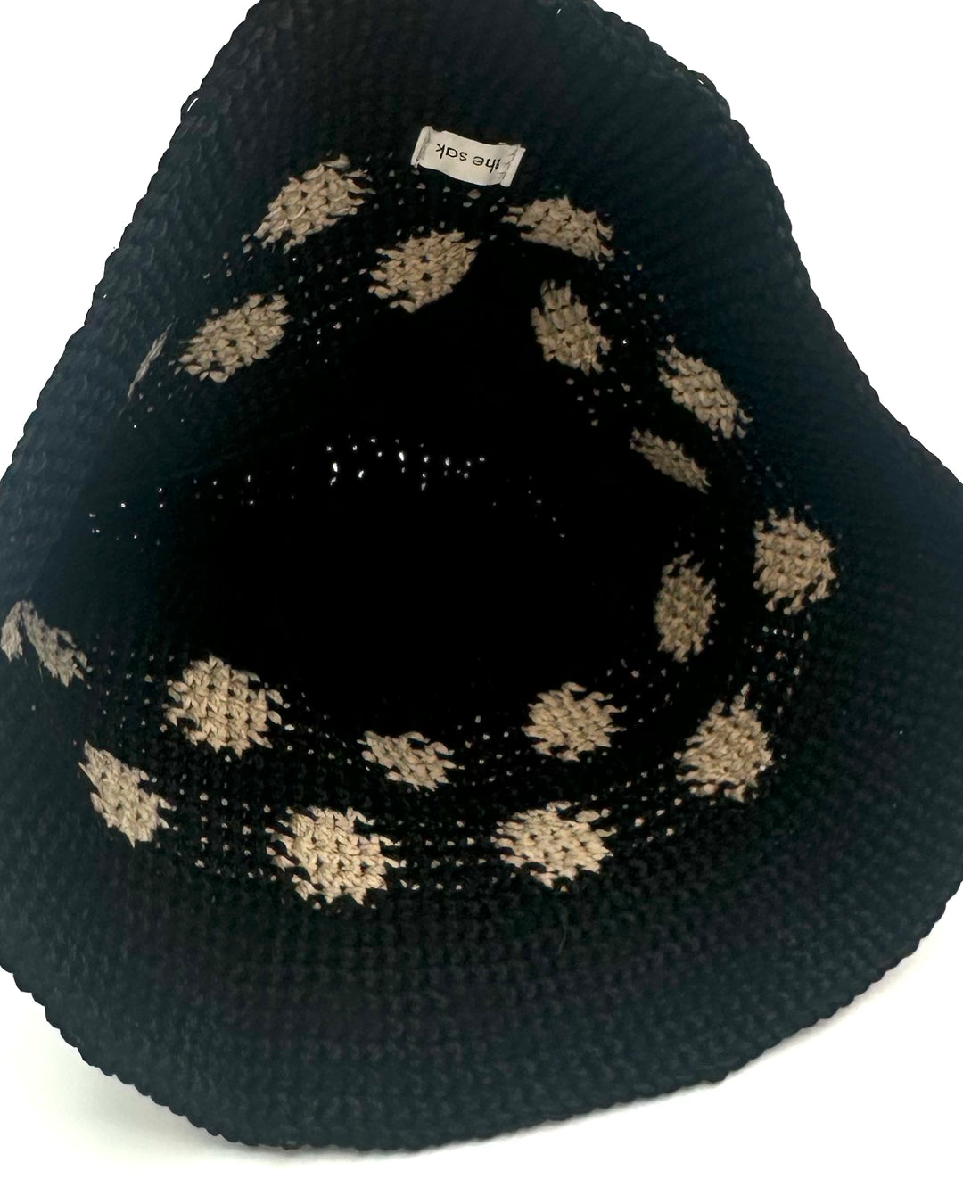 Black Crochet Bucket Hat