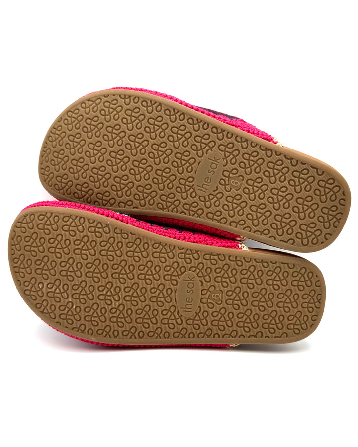 Purple Suede & Crochet Clogs - Size 6