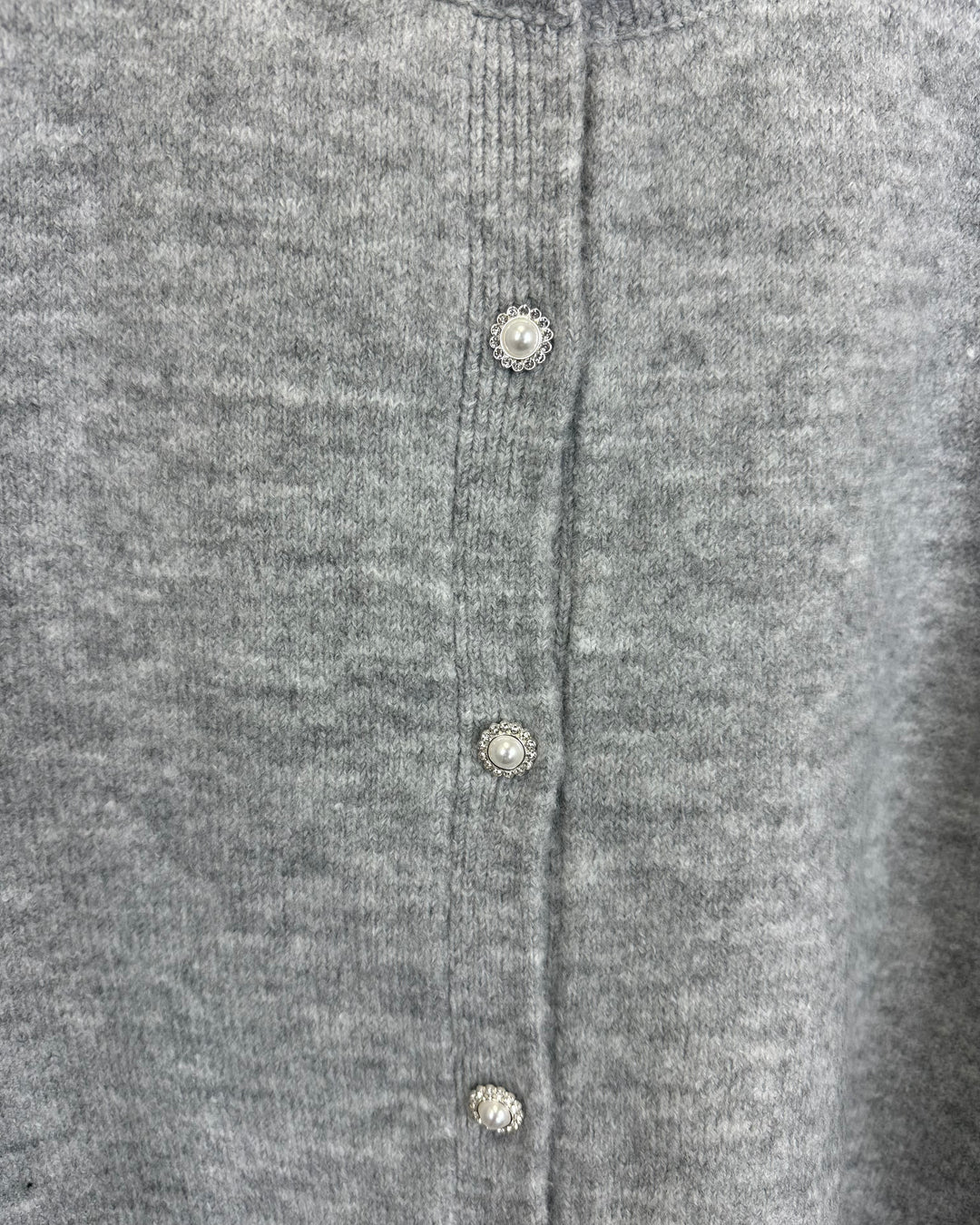 Grey Knit Sweater Top - Size 2-12