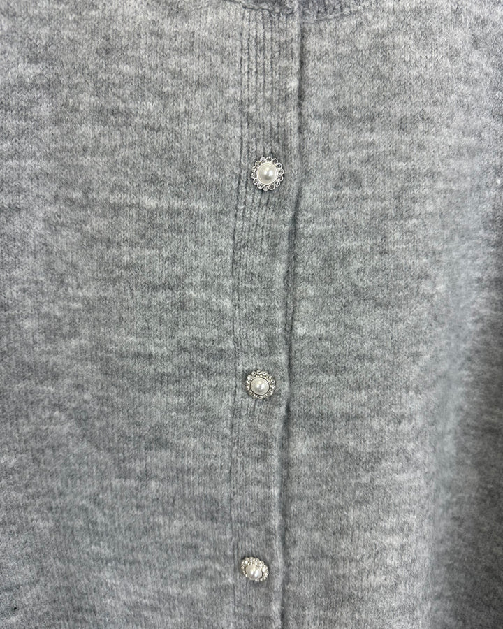 Grey Knit Sweater Top - Size 2-12