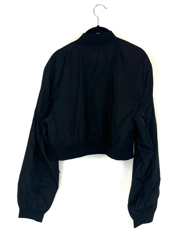 Black Parachute Zip-Up Jacket - Size 2/4