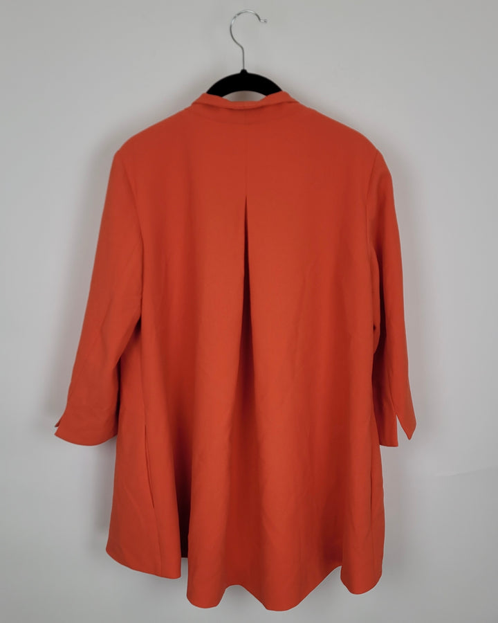Orange and Pink Draped Blazer - Size 2/4`