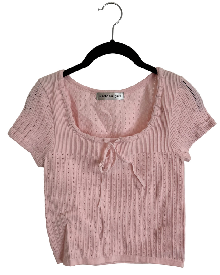 Light Pink Short Sleeve Top - Size 4/6