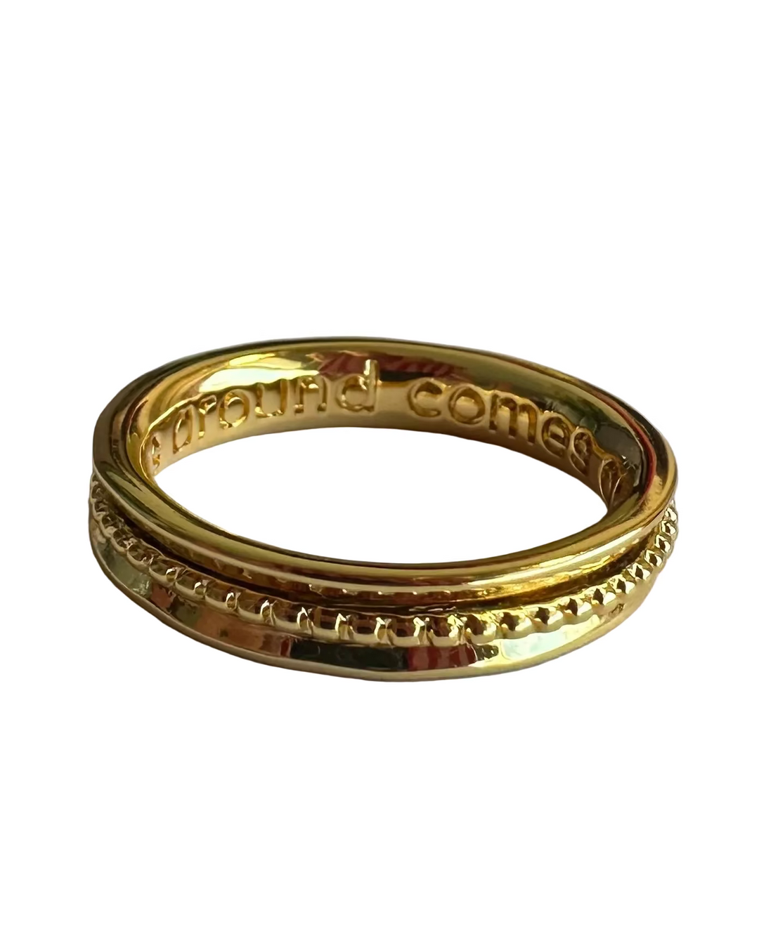 Textured Gold Ring - Size 8