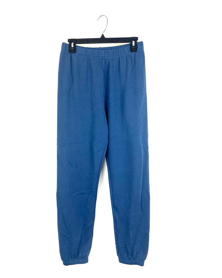 Blue Non Adjustable Joggers - Small