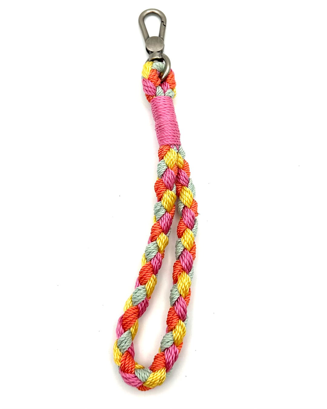 Braided Rope Snap Hook Keychain