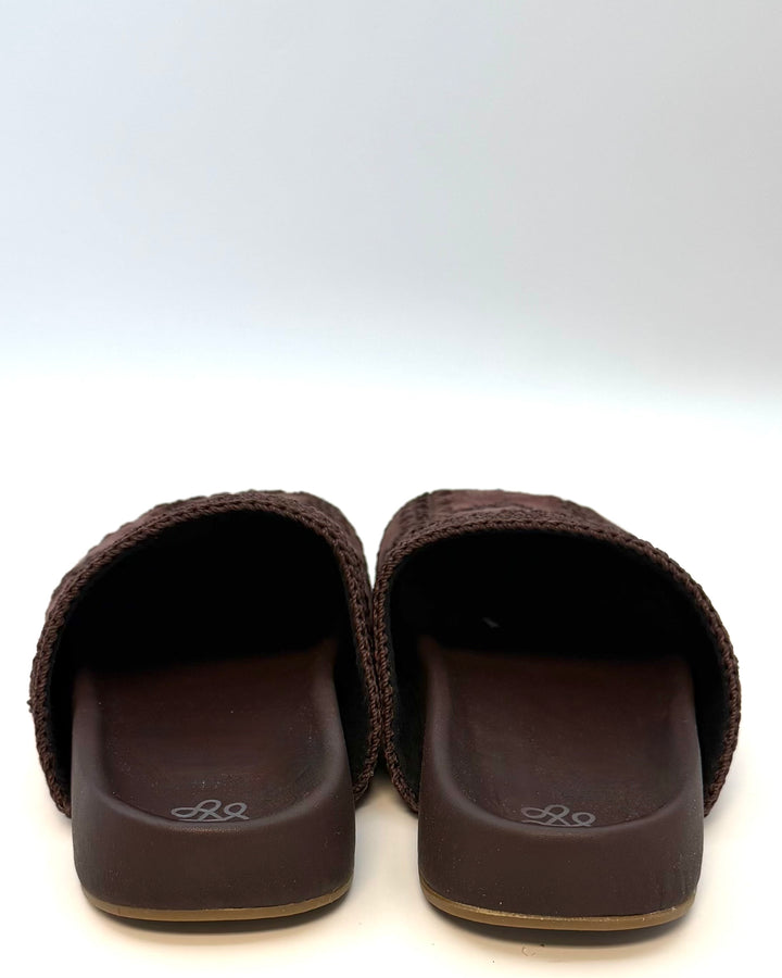 Chocolate Brown Embroidered Clog - Size 6, 8 and 9