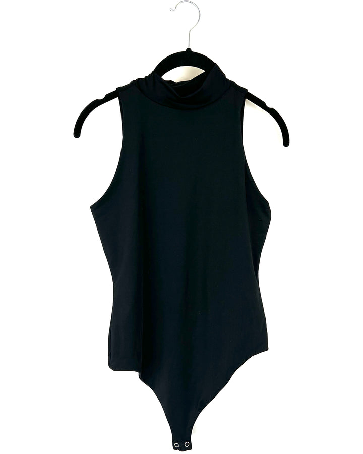 Black High Neck Bodysuit-Small and Medium