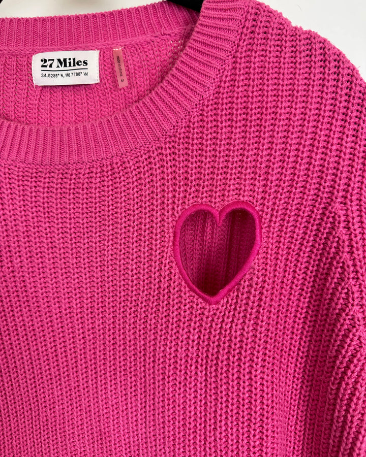 27 Miles Heart Sweater - Medium