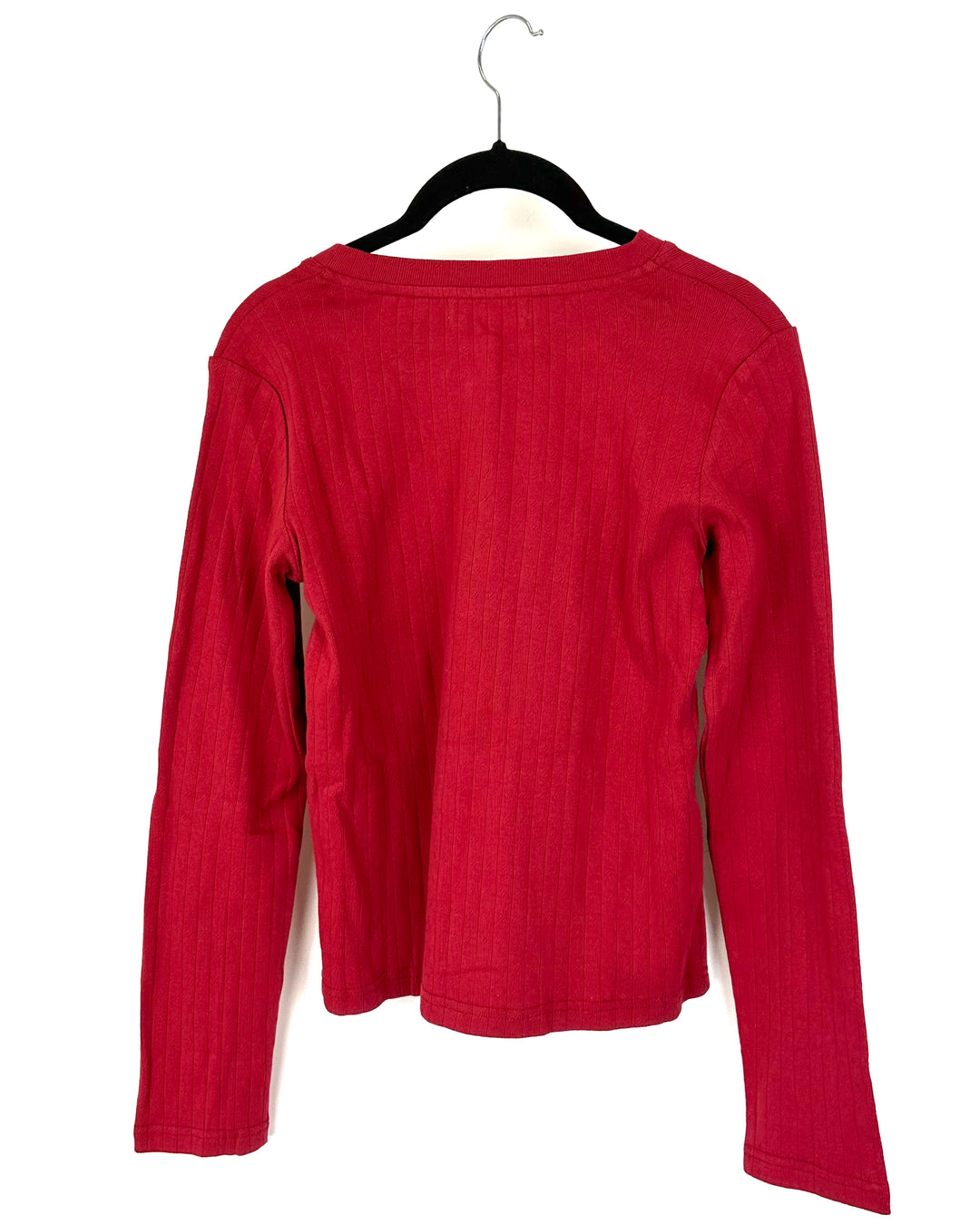 Red Button Down Long Sleeve - Large