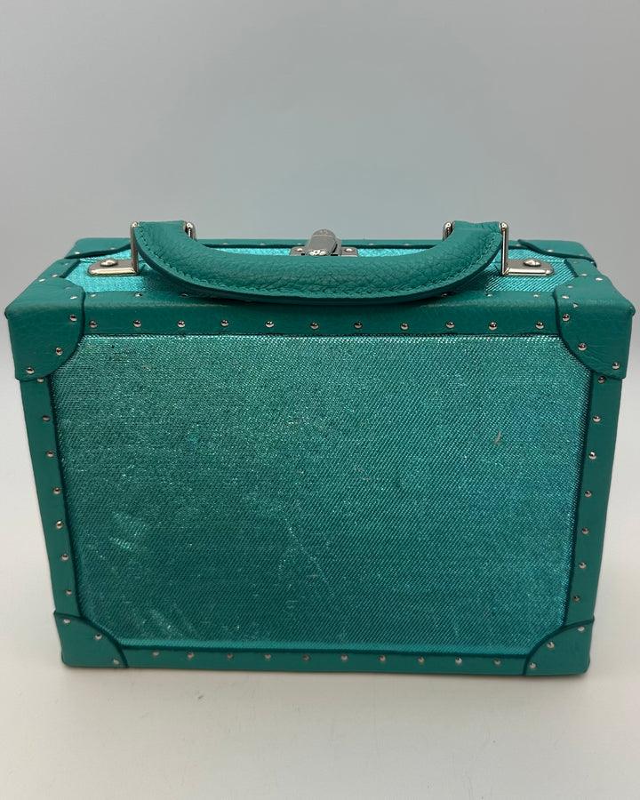 Teal Rectangle Structured Bag