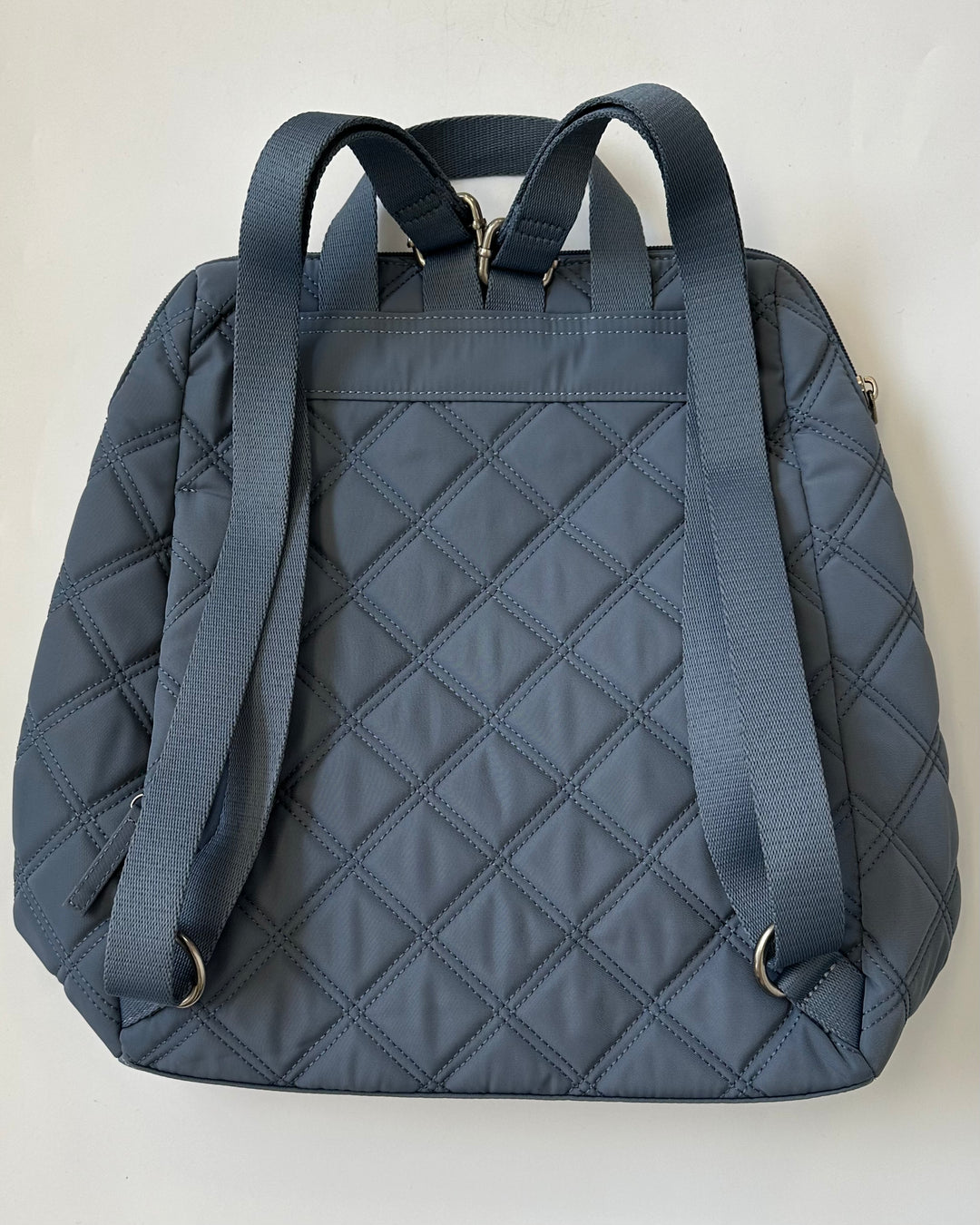 Blue Quilted Backpack