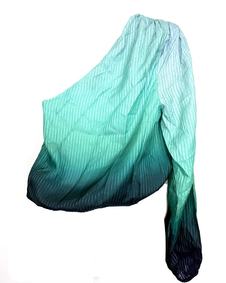 Ocean Ombre One-Shoulder Top – Size 0/2