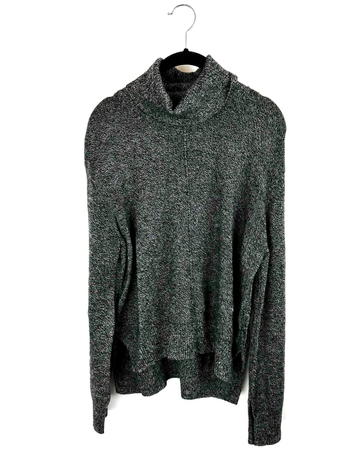 Charcoal Grey Turtleneck Sweater- Small