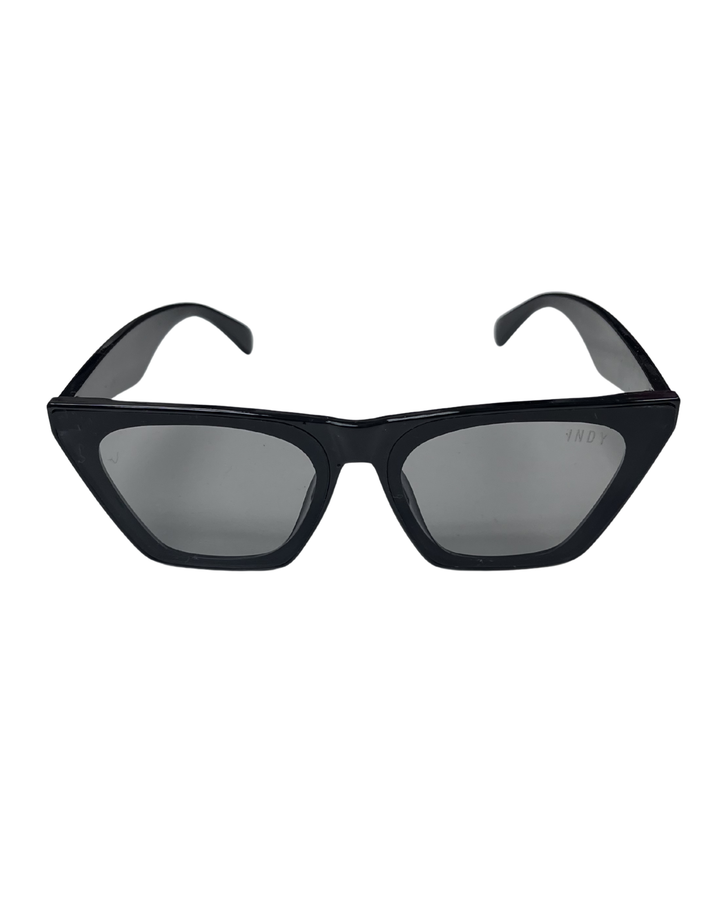 Black Abstract Side Sunglasses