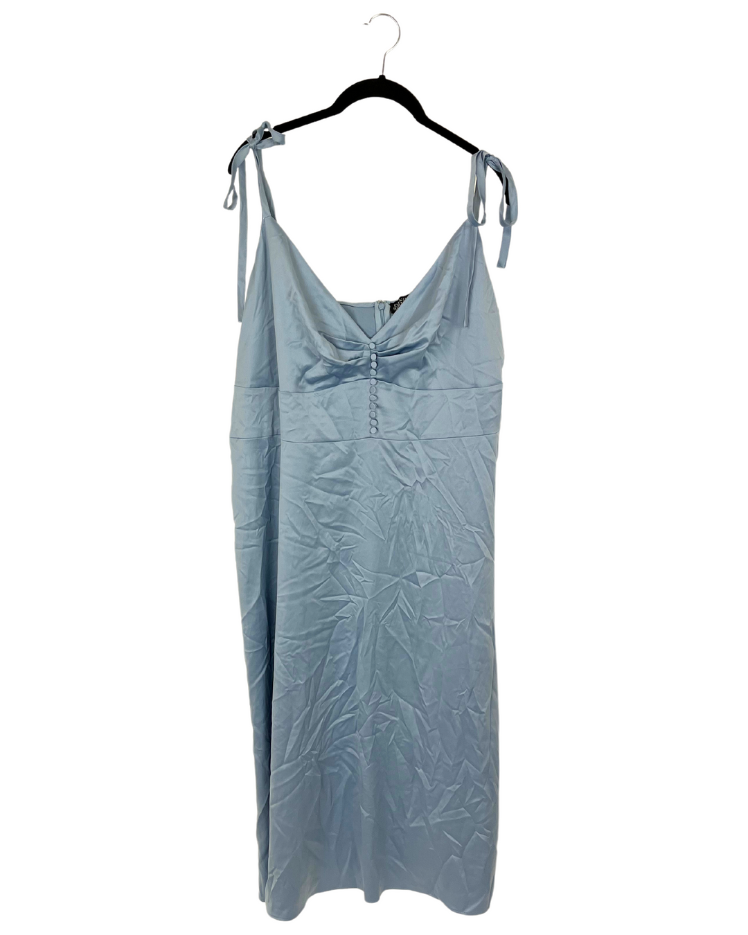 Pale Blue Midi Slip Dress - Size 18W and 20W