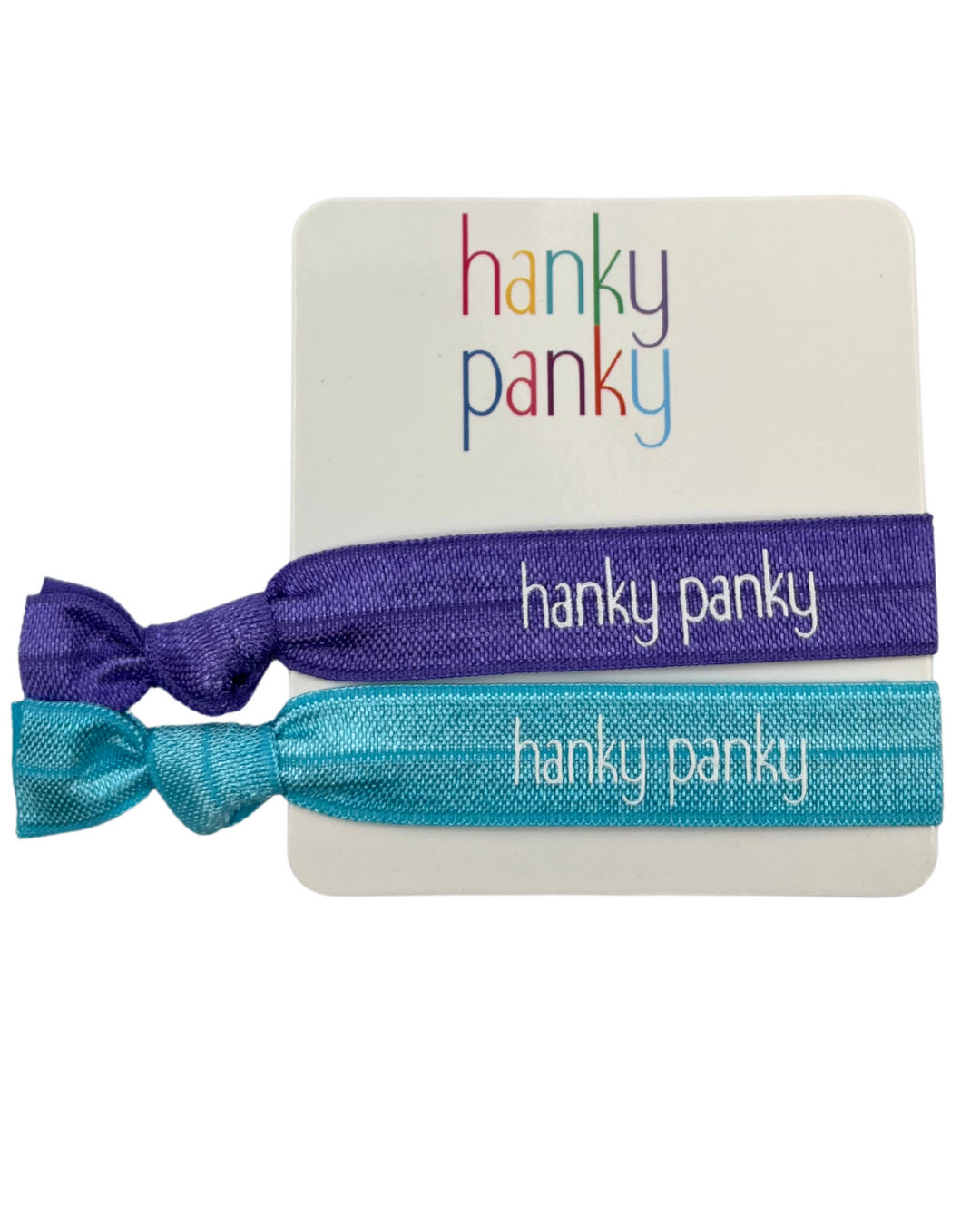 Bright Blue and Purple Hair Tie Set