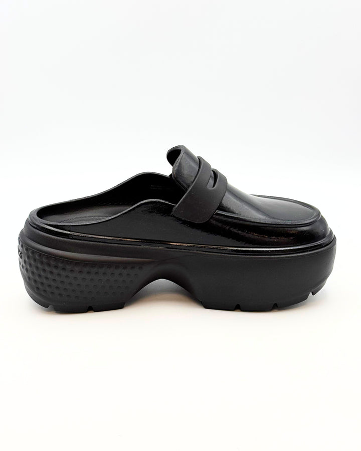 Crocs Platform Black Loafer Slides - Women's Size 9