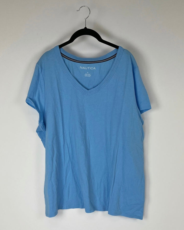 Light Blue T-Shirt - Small, 1X