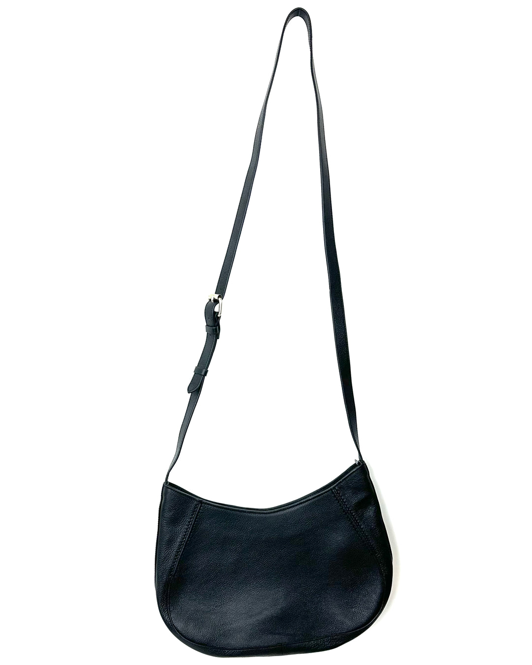 Black Leather Crossbody Bag