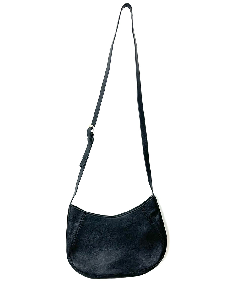 Black Leather Crossbody Bag