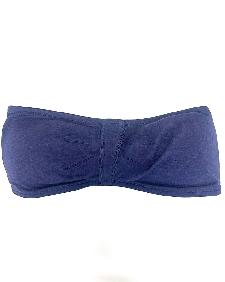 Marine Blue Bandeau Bra - Medium