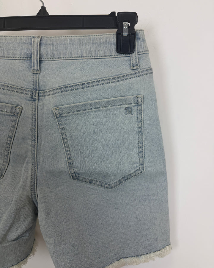 Sunlight Blue Frayed Shorts - Size - and Size 2
