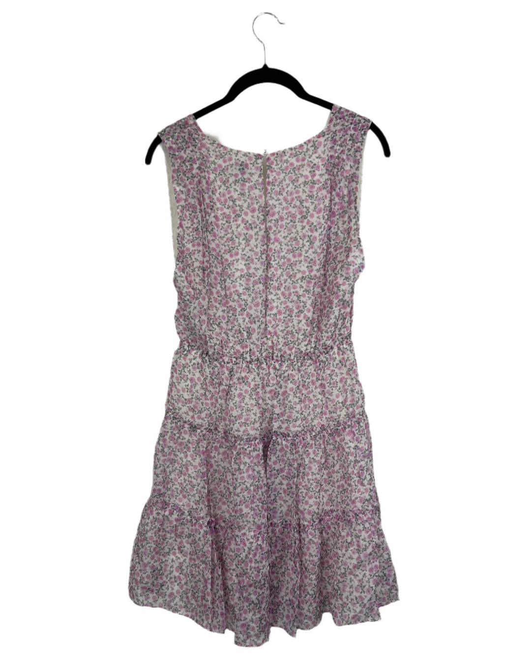 Pink Floral Tank Dress - Extra Small And Large