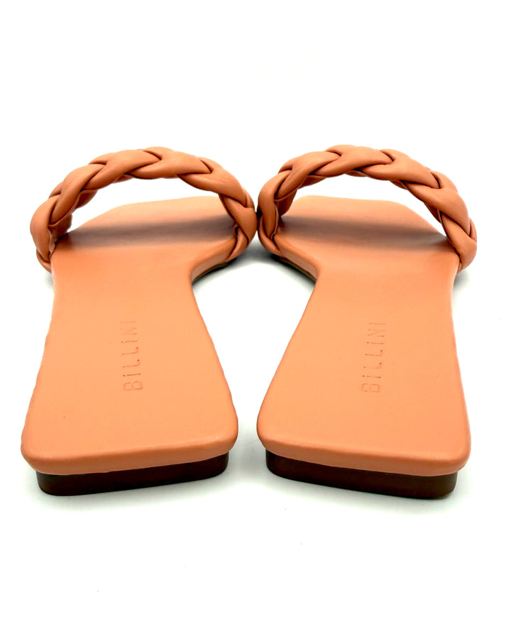 Peach Flat Sandals - Size 8 and 9