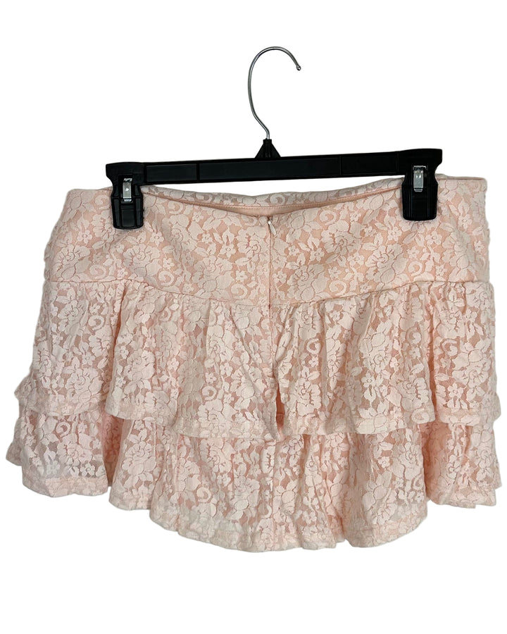 Cider Pink Lace Skort - Extra Large