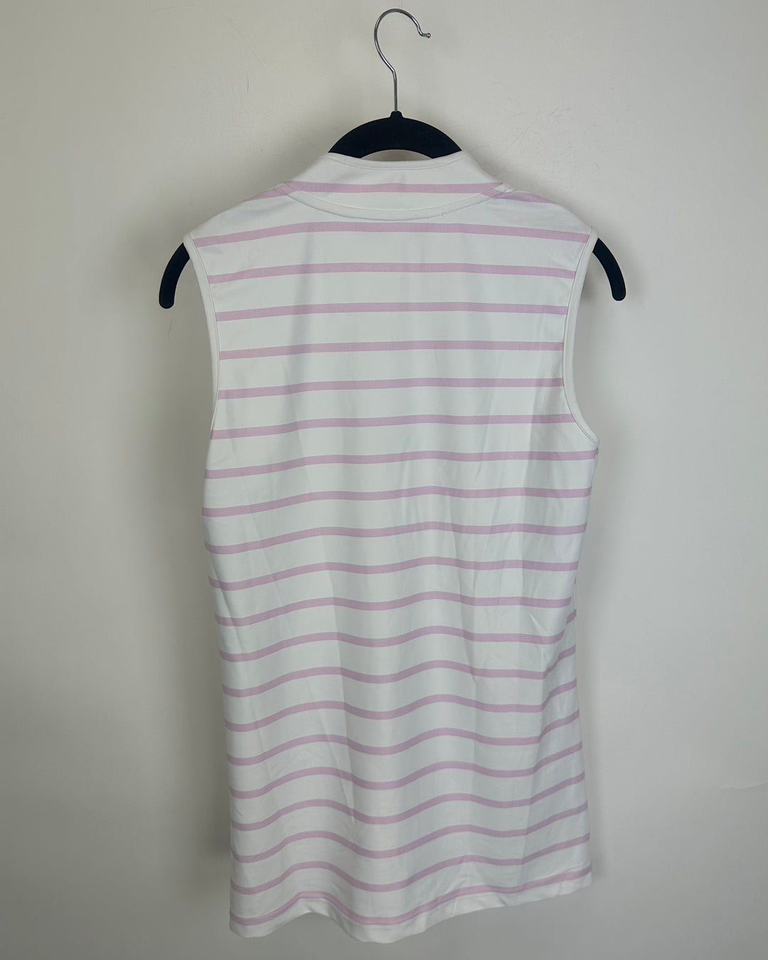 White and Pink Striped Top- Size 2/4