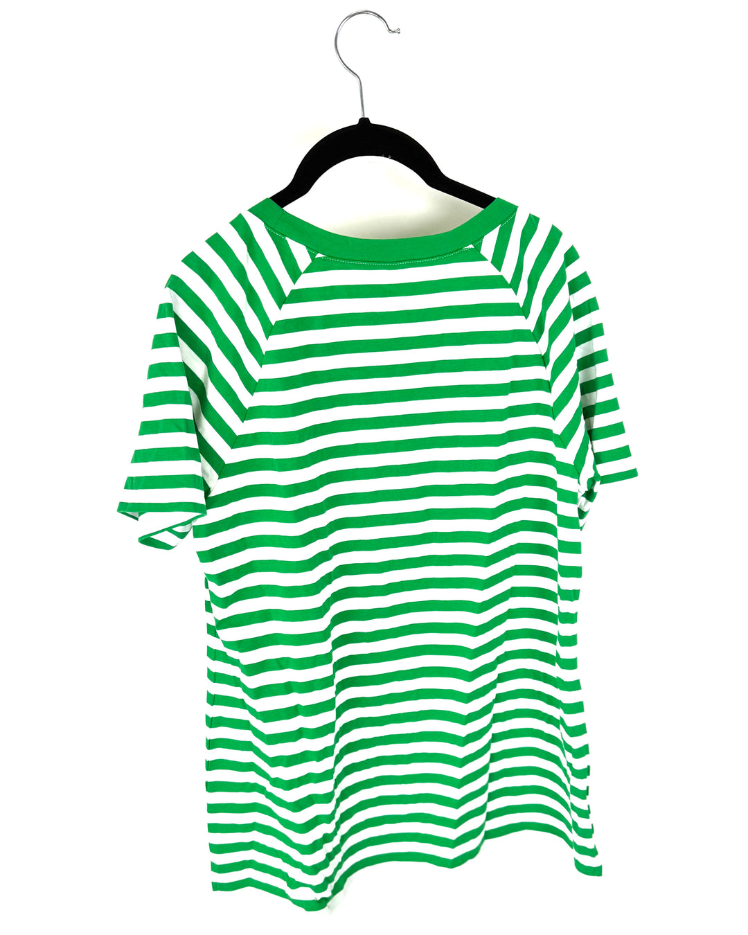 Green Striped T-Shirt - Size 6/8