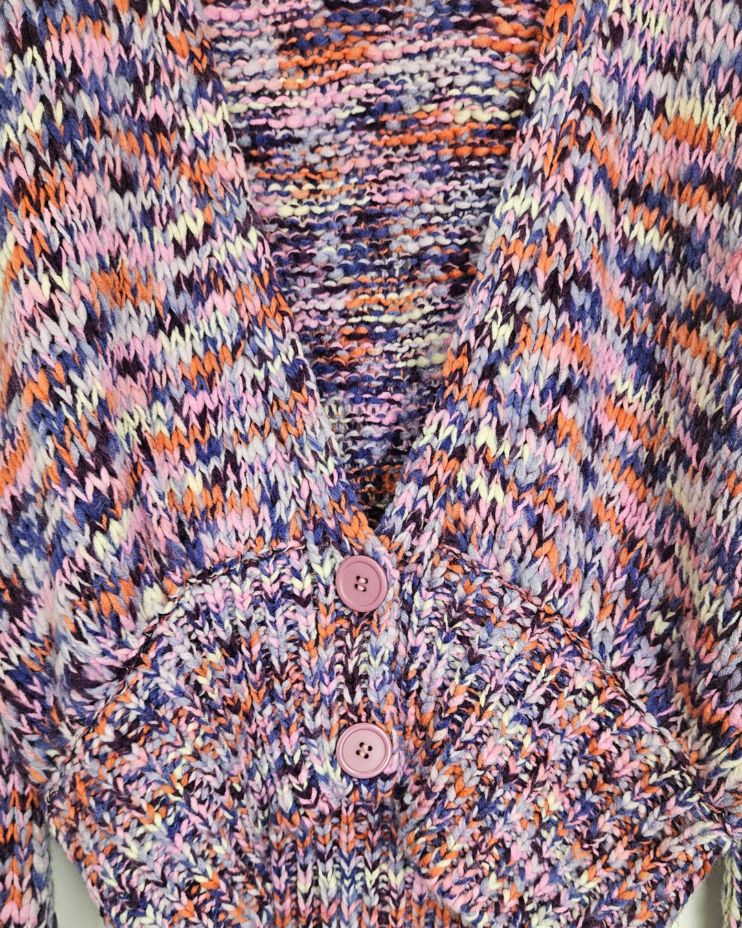 Purple, Orange and White Knit Top - Size 4/6