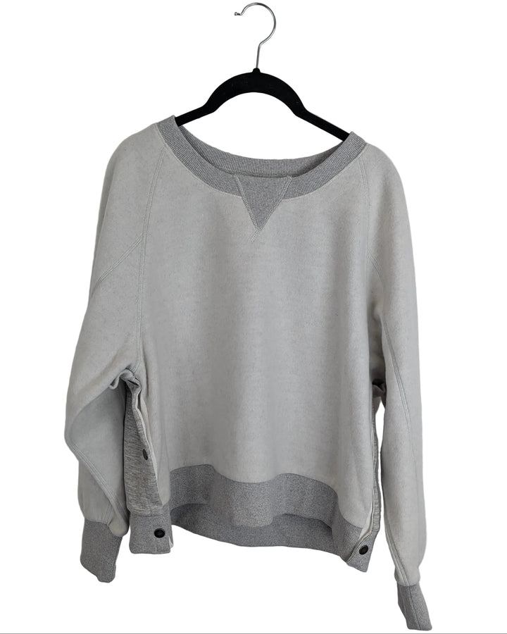 Gray Fleece Crewneck - Small