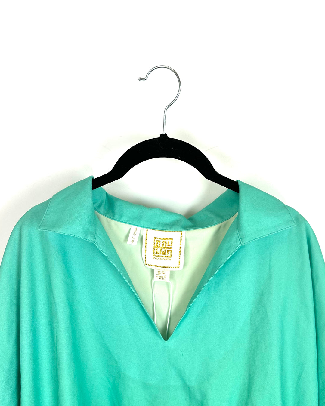 Green Ombre Cropped Top - Extra Extra Large