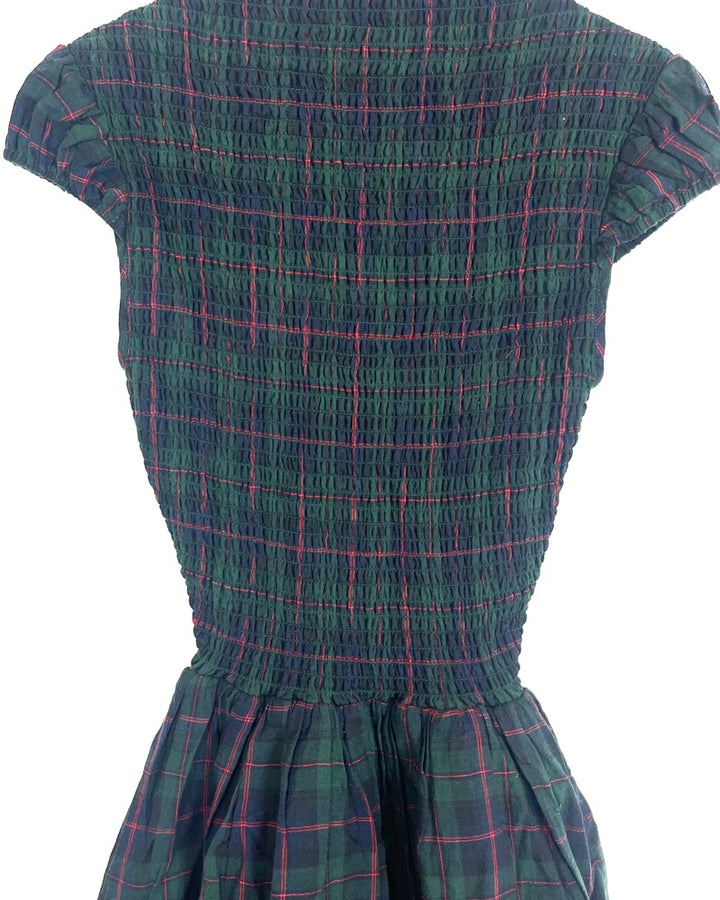 Green, Red, and Blue Plaid Dress- Size 00/0