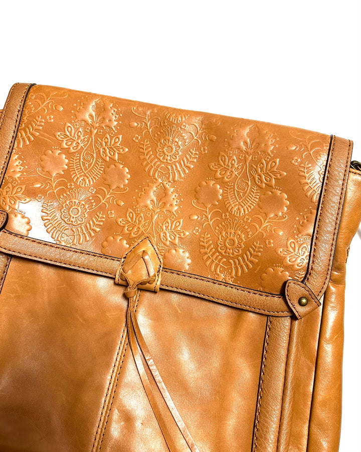 Light Brown Leather Backpack