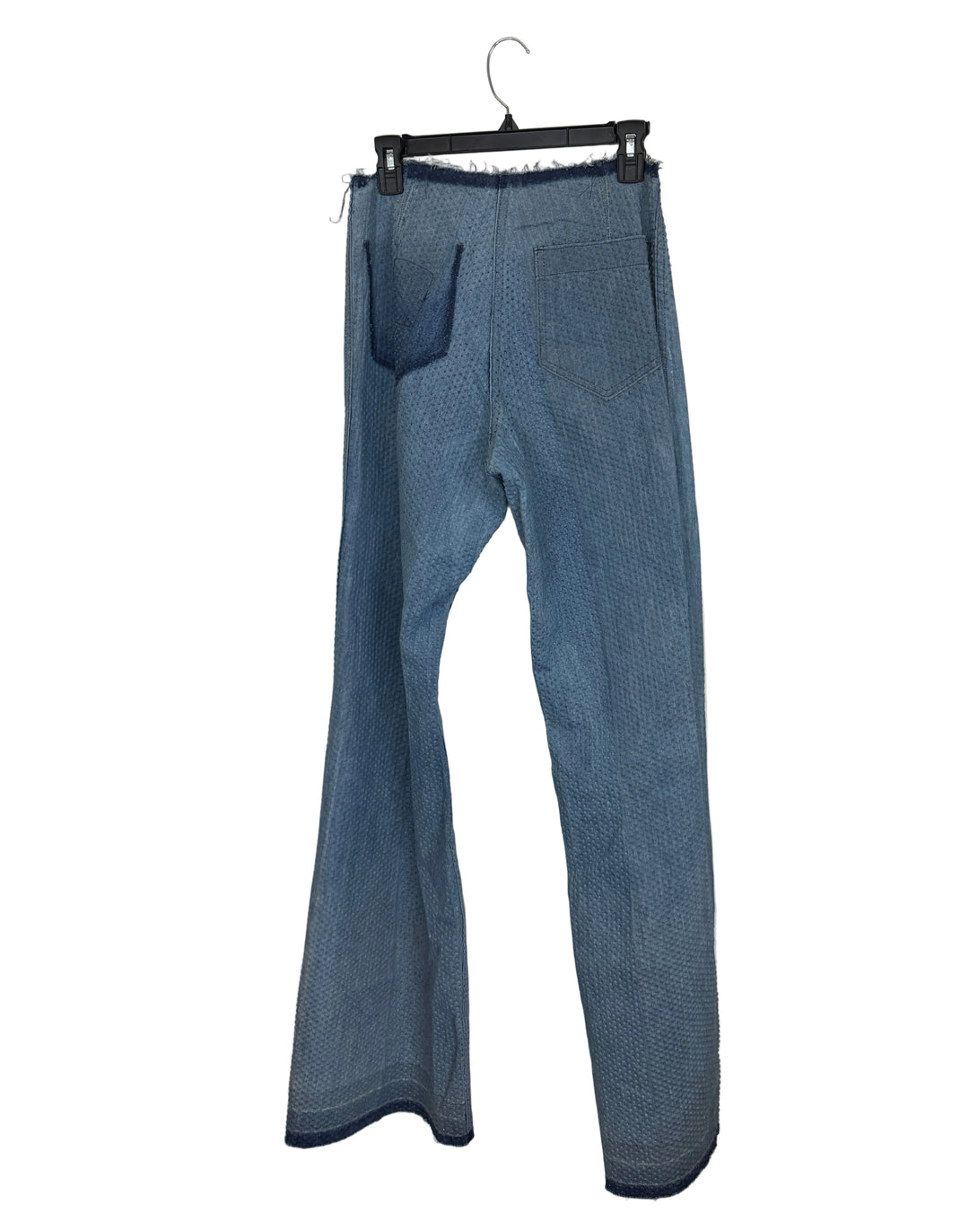 Textured Raw Hem Jeans- Size 4/6
