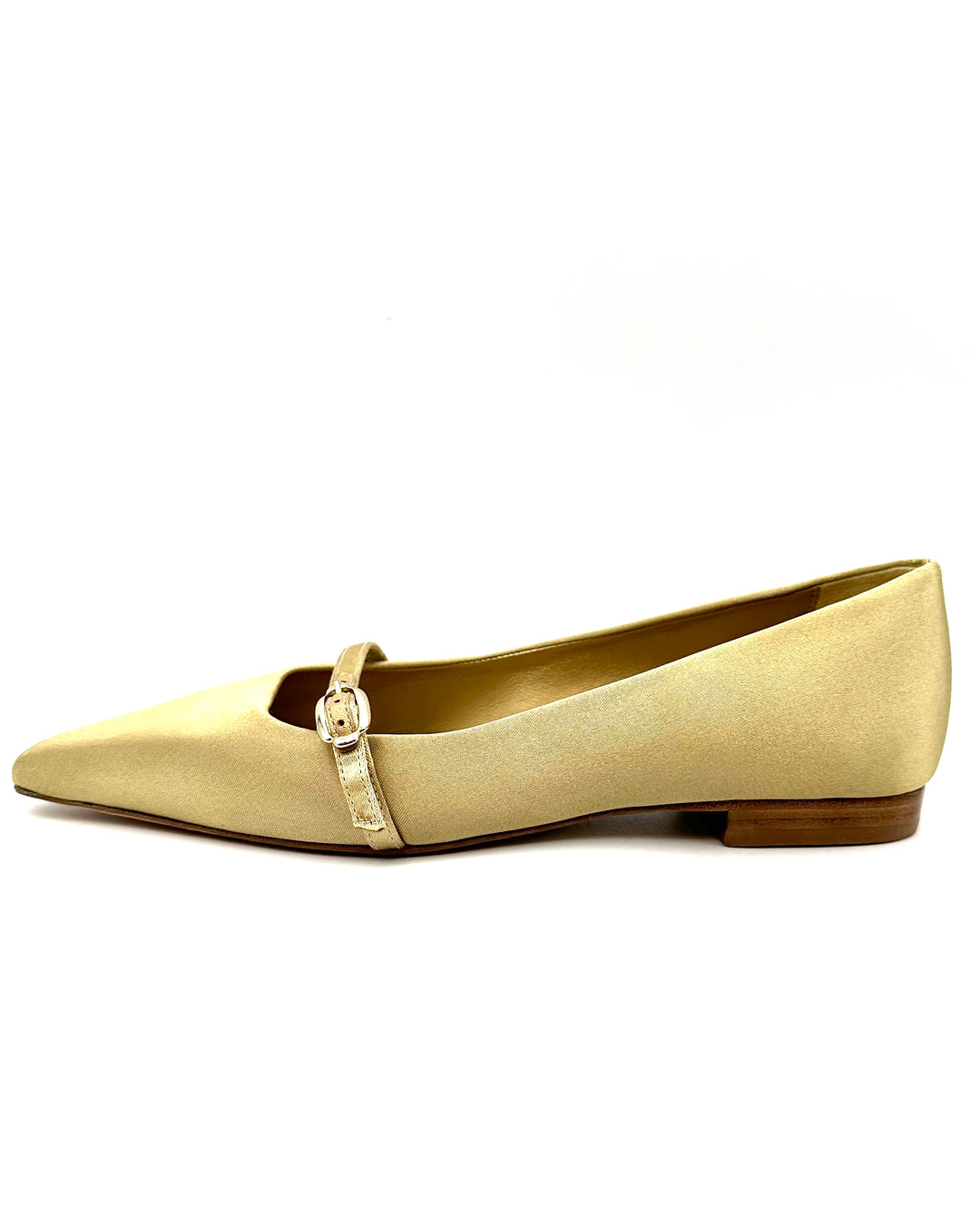 Gold Pointed Toe Ballet Flat - Size 6.5