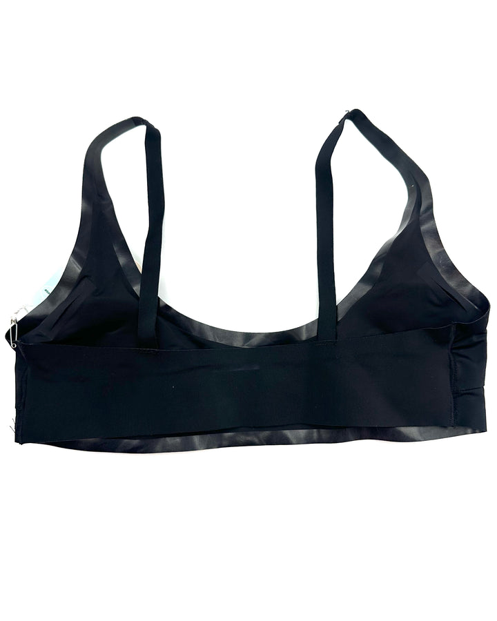 Black Scoop Neck Bikini Top - Extra Small - 4X