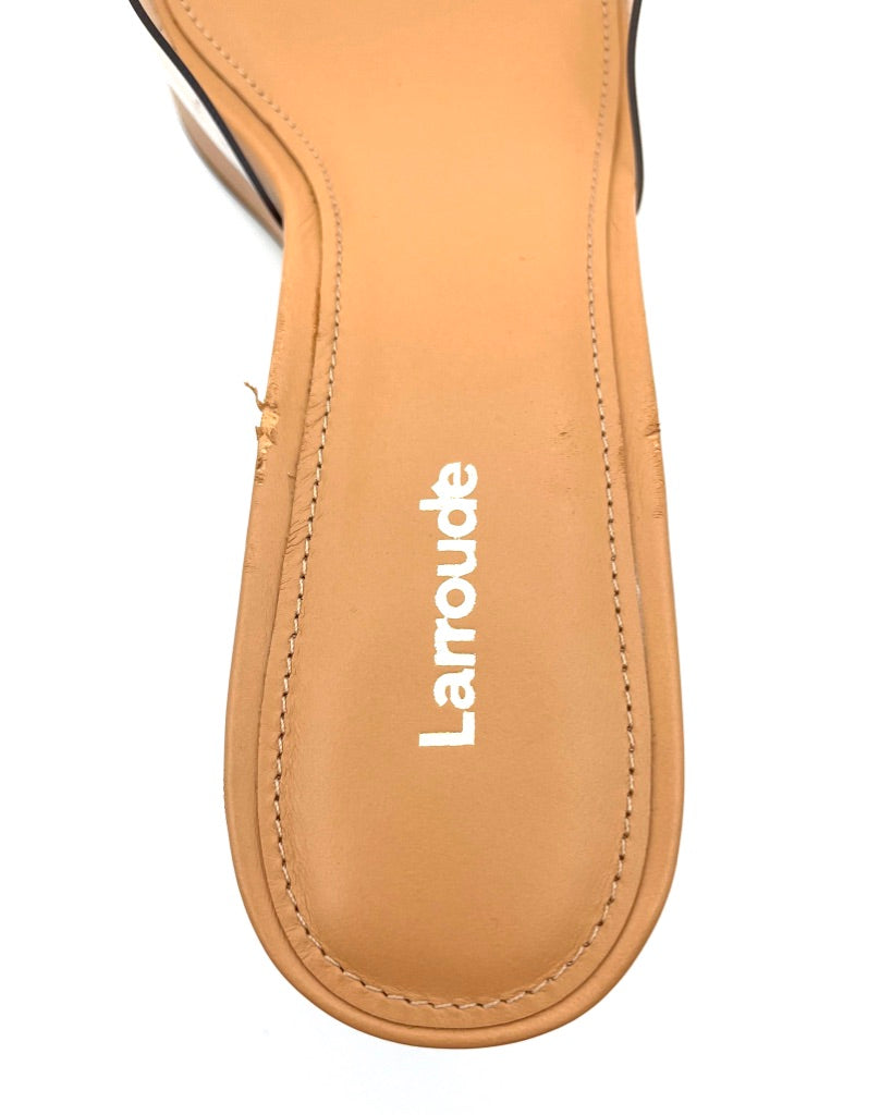 Tan And Clear Heel Sandal - 8.5