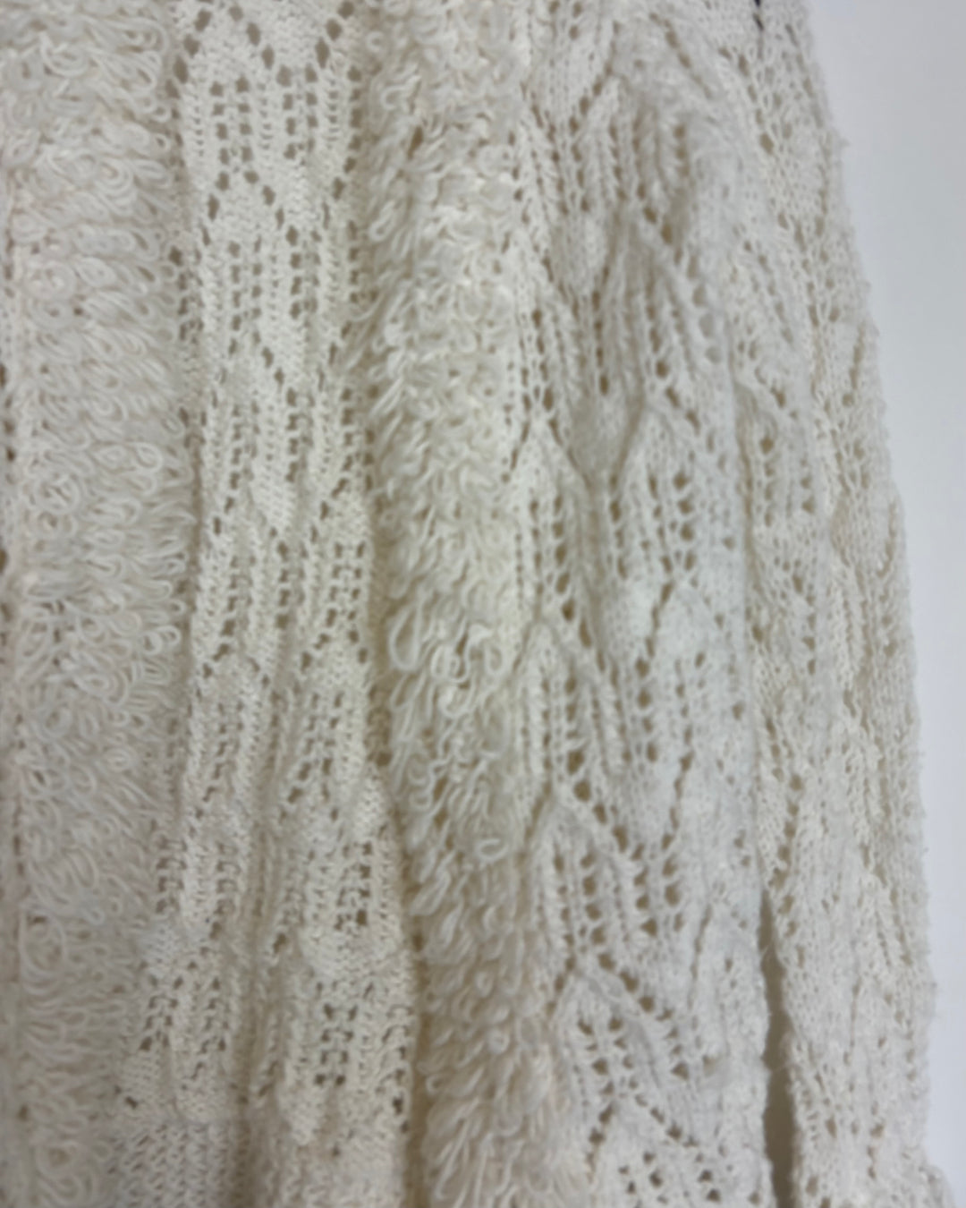 White Crochet Sweater - Size 4/6