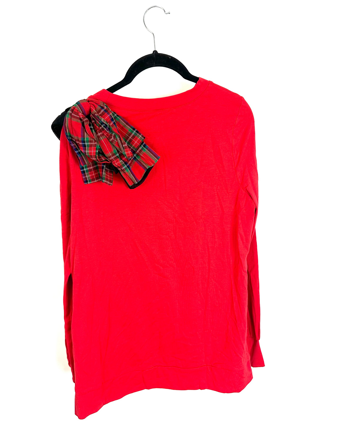 Red Long Sleeve with Interchangeable Bowtie - 6/8