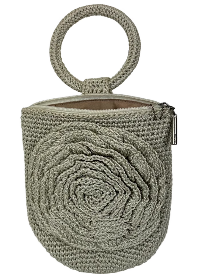 White Crochet Wristlet