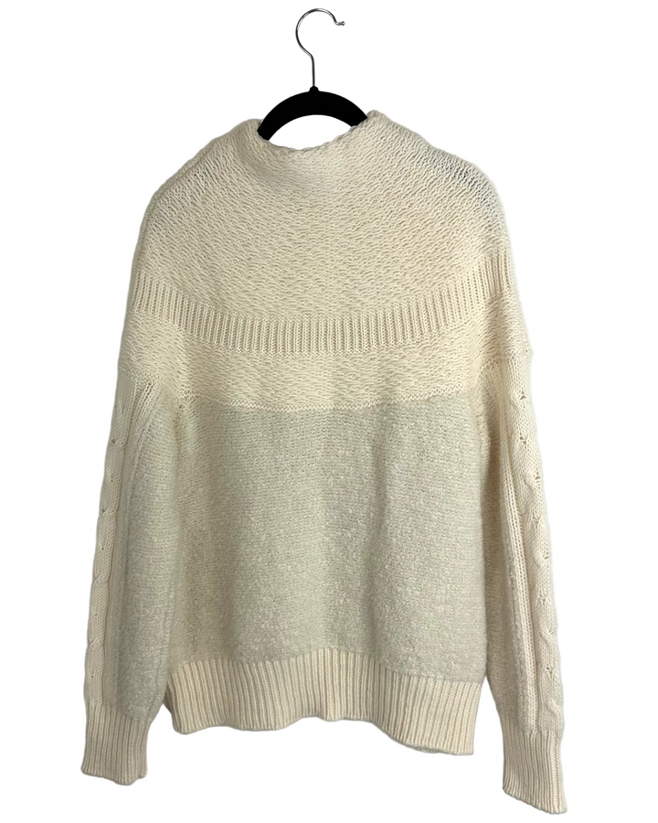 White Knit Sweater - Size 6/8