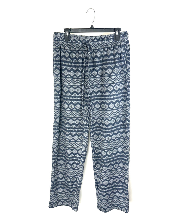 Grey Fleece Pajama Pants - Size 10/12